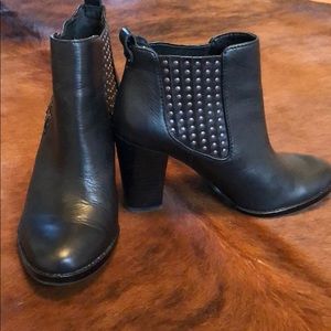Antonio Melani studded leather ankle booties